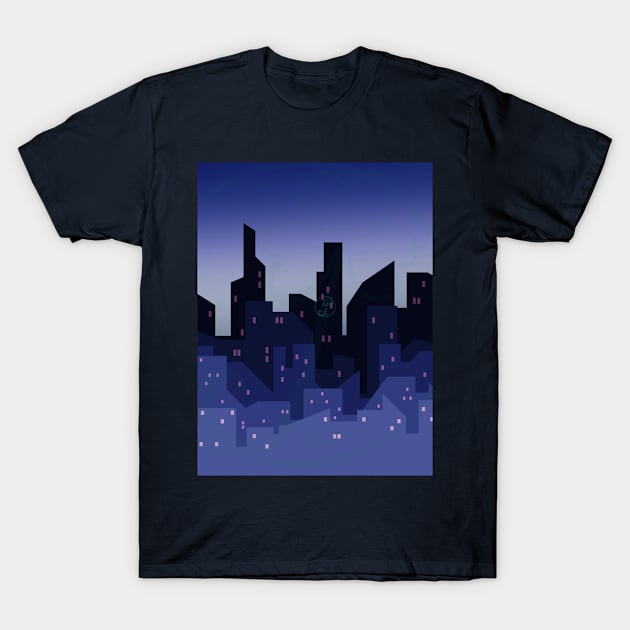 Cityscape dawn T-Shirt by JuditangeloZK